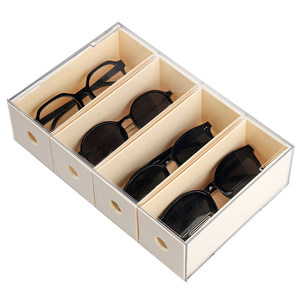 Drawer -style glasses storage box home porch sunglasses box stealth lenses beautiful pupils and tidelle
