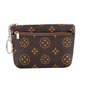 New zipper purse female fashion hand bag female mini mini short short wallet key card bag coin bag