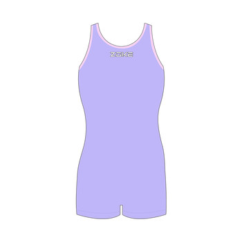Zhuke's new style of girls' purple one-piece swimsuit
