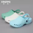 ZaqZeq/Tanhe Dép Phòng Điều Hành Croc Giày Nữ Mùa Hè Chống Trơn Trượt Nam Đi Biển Cho Béo Chân Rộng chân Xăng Đan