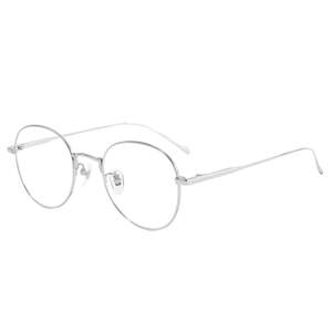 
Sagawa retro round-frame glasses for women, ultra-light pure titanium, Korean version, trendy bare-faced artifact, eye-frame glasses, men's trendy big face