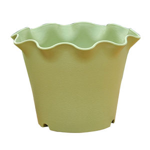 
Light luxury ruffled flower pot thickened and breathable home desktop succulent green ivy potted plant creative new resin high appearance