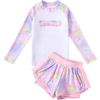 Yu Ke Children's Swimsuit Girls Long Sleeve Separation Set Equipment
