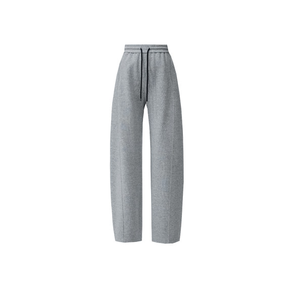 
Yiyang Sanhao Sports Pants Women's 2026 Spring New High Waisted Loose Gray Sweatpants Wide Leg Casual Banana Pants