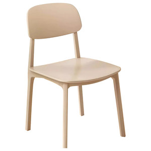 Household thick plastic chair dining table casual meal chair net red restaurant can stack creamy wind all stools
