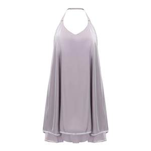 
Zhao Lusi's same dress with halter neck pajamas for women's sexy suspender nightgown summer backless ice silk cute pure desire