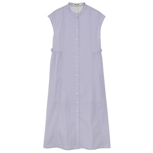 OMONT Egg Tart Family Retro Little Litto Shirt Dress Summer New high -waisted thin straight straight mid -length skirt
