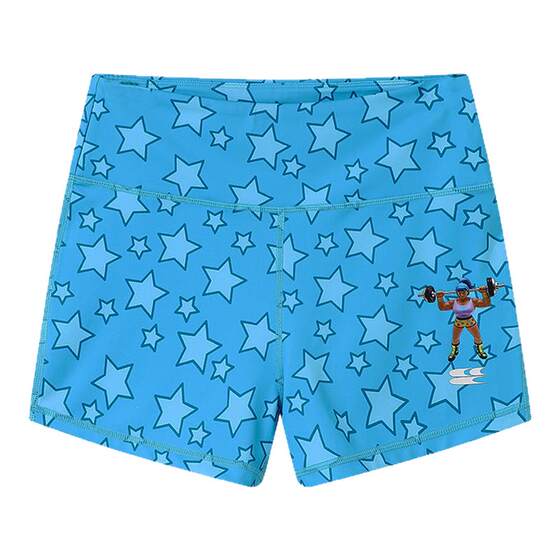 
CryingCenter star floral weightlifting muscle female three-point yoga pants sports fitness shorts crying center