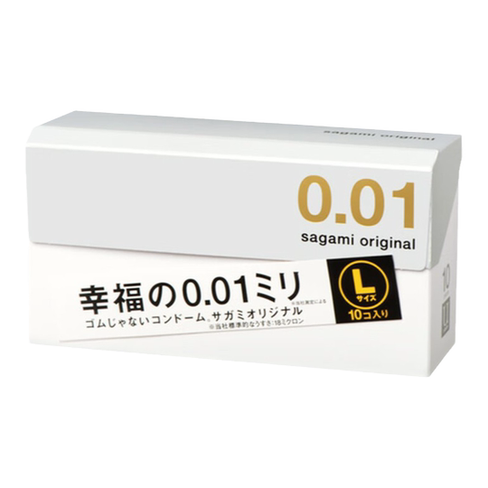 サガミオリジナル 0.01 よろしけれ Lサイズ 1箱（10個入） 相模ゴム工業