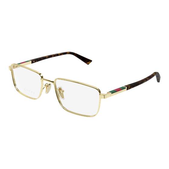 
Kering glasses Gucci GUCCI men and women same style metal rectangular optical myopia glasses frame frame GG1964O