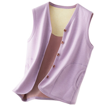 Moisture-absorbing and sweating Developer silk heating thickened vest
