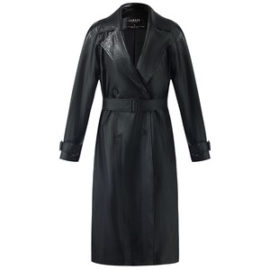 
Direct discount of 50% off Gloria PU leather windbreaker women's coat autumn casual popular mid-length coat