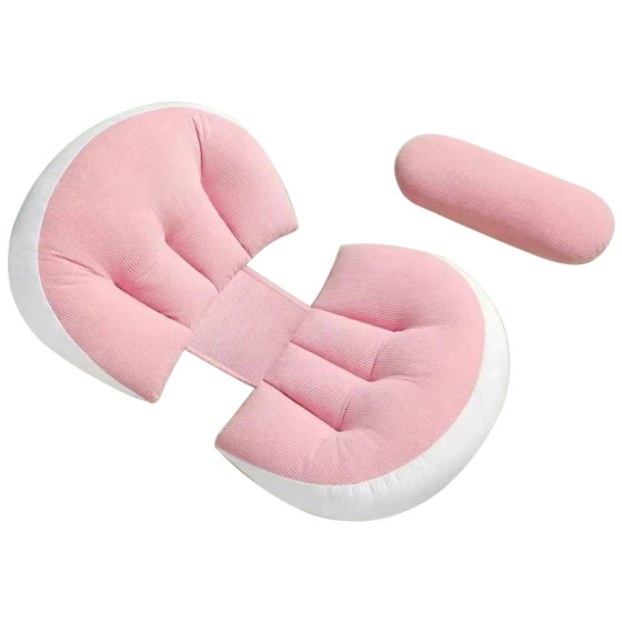 
Domi Beibei Pregnancy Pillow Waist Support Side Sleeping Pillow U-shaped Side Sleeping Pillow Supports U-shaped U-shaped Side Sleeping Pillow Special Pregnancy Supplies for Sleeping