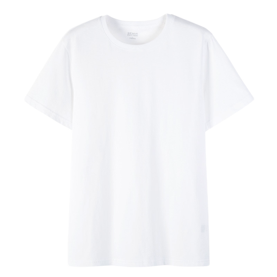 Semir short-sleeved T-shirt men's new pure cotton half-sleeved couple pure white round collar cool white t casual base shirt close-fitting
