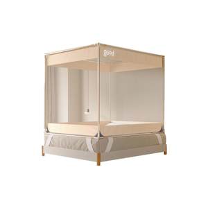 Anti-fall Mosquito Net Baby Home 2025 New Children's Bedroom Full Bottom Anti-fall Maternal and Infant Grade Thickened Free Installation Bracket