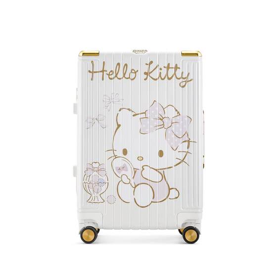 
Ginza xHelloKitty2026 new genuine co-branded suitcase for women, high-end, large capacity, strong and durable
