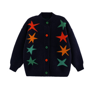
Yantaijia boys retro long-sleeved sweater autumn new coat children's clothing children's black sweater winter clothing