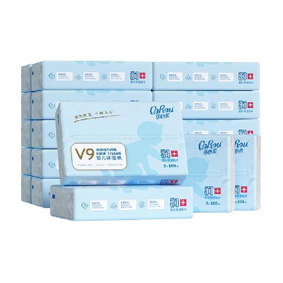 Kexinrou Mother's Baby Cloud Soft Scarf Newborn Moisturizing Towel 100 Tumping 24 Packs
