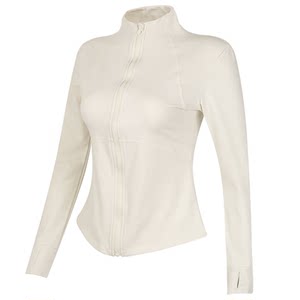 
Autumn and winter yoga clothing jacket for women plus velvet slim fit sports jacket for outer wear running Pilates training fitness clothing