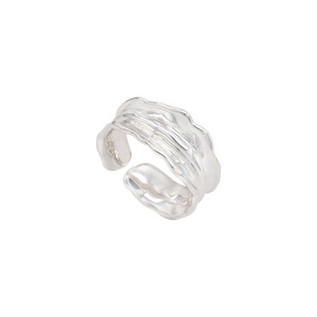 suzyacc kr niche design smiley face lace sterling silver ring 2024 new trend simple personalized index finger ring