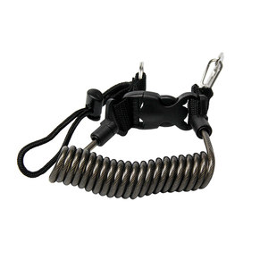 Hiturbo diving anti -rope rope camera hook spring rope Single deduction hand rope stainless steel wire safety rope
