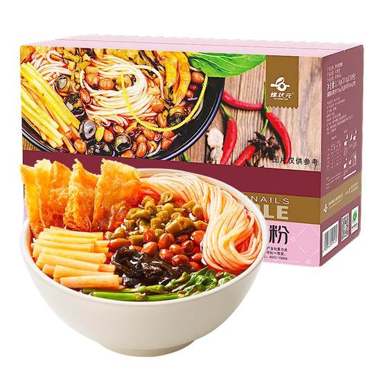 Snailing Yuan Liuzhou authentic snail powder 310g*10 bags of fast food spicy snail lion powder rice noodle screw powder big gift box