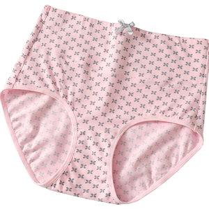 Butterfly Anfen Women's Under Pants Women's High -waisted Under Pants Cotton Cotton Soft, Comfortable Permanent, Simple abdomen Ligging 4 gift boxes