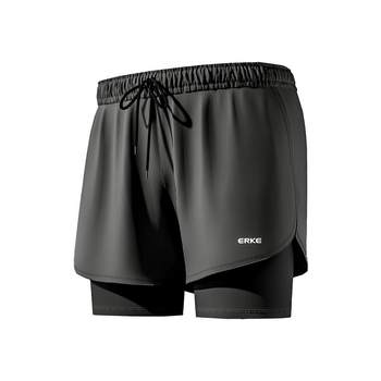 Hongxingerke double-layer anti-embarrassing men's swimming trousers