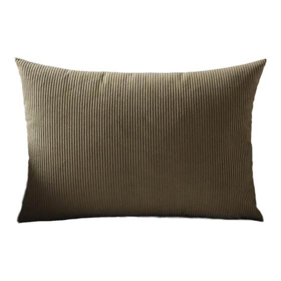
Sofa pillow rectangular core-free living room light luxury bedside cushion backrest corduroy bed pillowcase custom made