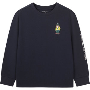 
Hush Puppies children's clothing children's long-sleeved T-shirt spring and autumn new boys' T-shirt baby medium and large children's casual girls' trousers