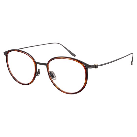 
Mujiushi's new oval frame for myopia can be matched with nerdy ultra-light titanium alloy tortoise shell glasses frame FK107