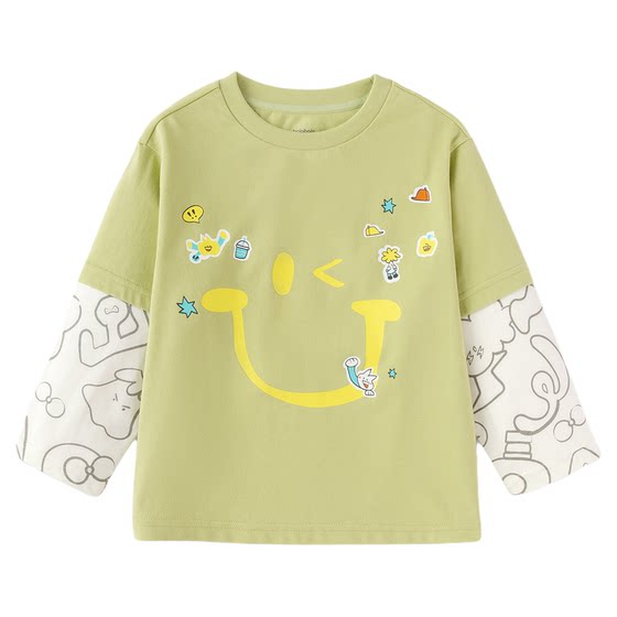 
Balabala children's clothing children's long-sleeved T-shirts for boys and girls 2026 new spring clothing pure cotton baby tops bottoming shirts