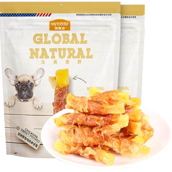 Maifudi dog snack chicken roll sweet potato jerky 360gx2 Teddy Bichin puppy universal teeth training reward