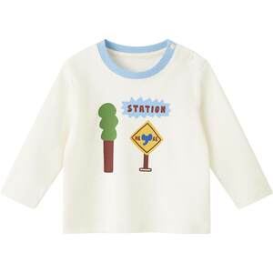 
Borien men's and women's baby t-shirts spring new children's pure cotton breathable long-sleeved tops casual and versatile