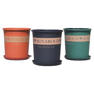 
7-gallon flower pot 2025 plastic large-diameter special pot 6 high-end resin planting with tray courtyard extra large root control