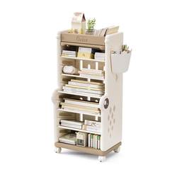 Yinghe Bookshelf Desktop Picture Bookshelf Side movable storage rack Household floor-standing storage storage shelf