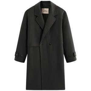 
[Same style in shopping mall] PEACEBIRD Men's Casual Woolen Cashmere Wool Blended Coat B1AAF4B08@