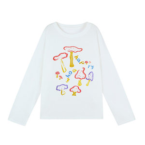 
Pregnant high-quality maternity tops, mushroom print blouses, spring and summer outerwear to cover pregnancy belly, casual T-shirts, maternity wear