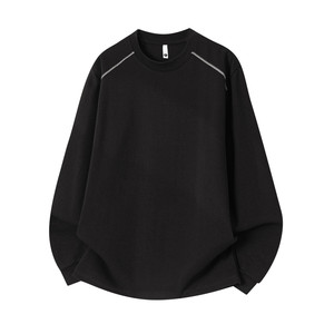 
SHAPOES spring and autumn boys' American fashion brand loose casual long-sleeved T-shirt boys' simple solid color bottoming shirt