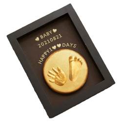 Baby hand and foot seal souvenir photo frame