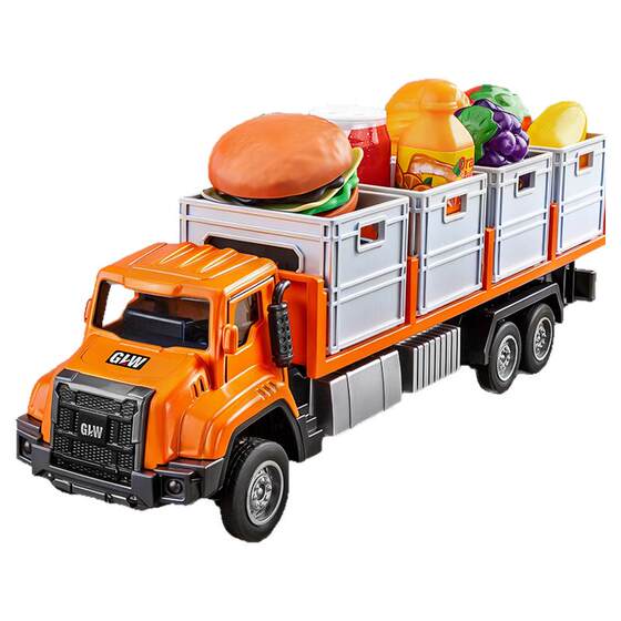 
Taobao childhood alloy transport truck toy children's simulation trailer container model container truck car boy