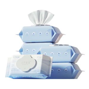 
October crystallized baby wipes for newborn hands and mouths, thick wet wipes for babies and toddlers, household large package and affordable packaging