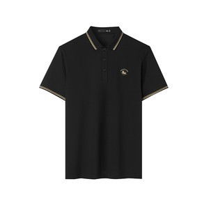 
HLA/Hailan House Immediately Successful POLO Shirt 26 Spring and Summer New Cool Feeling Large Size Embroidered Lapel Short Sleeve Men