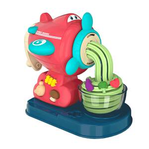 Children's ice cream noodle machine toys non -toxic colored mud mud mold tool set food grade clay girl