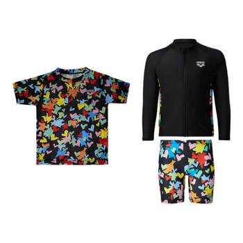 Stretchy and comfortable boys' top and bottom split swimsuit