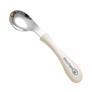 
Baby learning to eat complementary food training spoon children's fork special does not hurt the mouth 316L stainless steel ingot spoon tableware