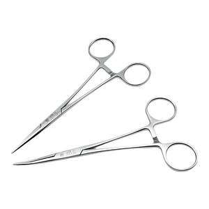 
Shanghai Jinzhong stainless steel hemostasis straight head clamps vascular needle holder pet hair plucking fishing clamps double eyelid needle holder