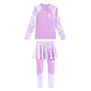 
Hellokitty children's swimsuit girls split long-sleeved trousers hot spring warm medium and large girls new swimsuit