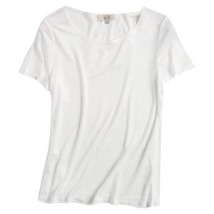 Golden Three Tower 100%Mulberry Silk Lailer Ms. breathable and comfortable T -shirts Bargaining Circle Clear Blinds thin
