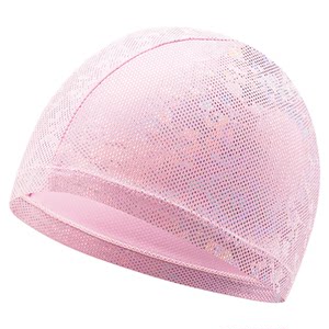 
pulassi children's swimming cap women's 2026 new cute non-stretching head circumference professional sun protection swimming cap